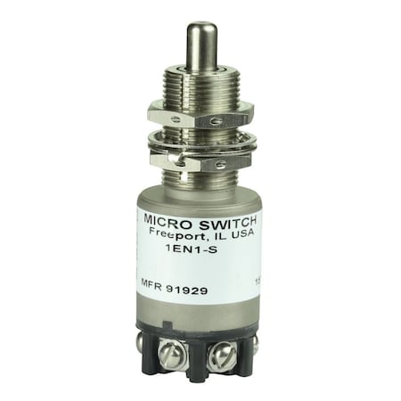 Honeywell Snap Acting/Limit Switch, Spdt, Momentary, 4A, 28Vdc, 7.37Mm, Wire Terminal, Steel Plunger 1EN1-6B